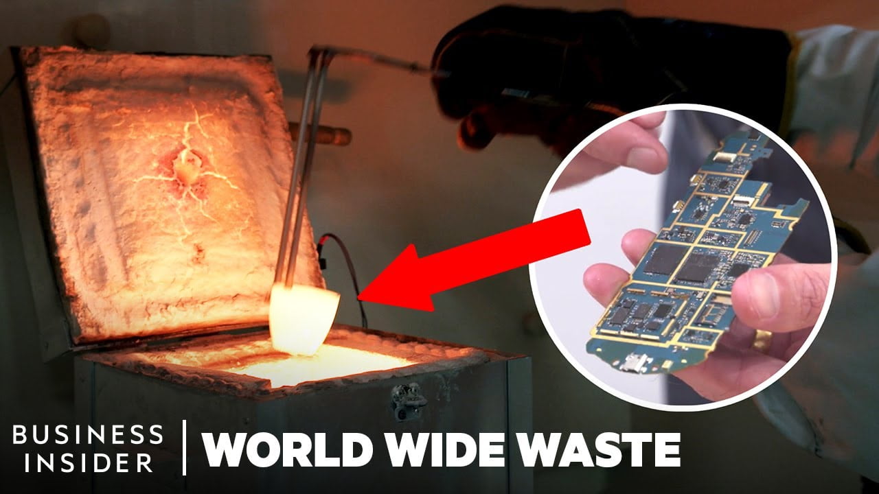 Gold Mined From Electronic Waste Using Microbes